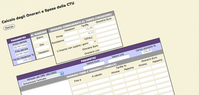 calcolo spese ctu