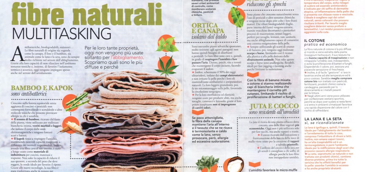 eco tendenze fibre naturali tessili Fabrizio Fava