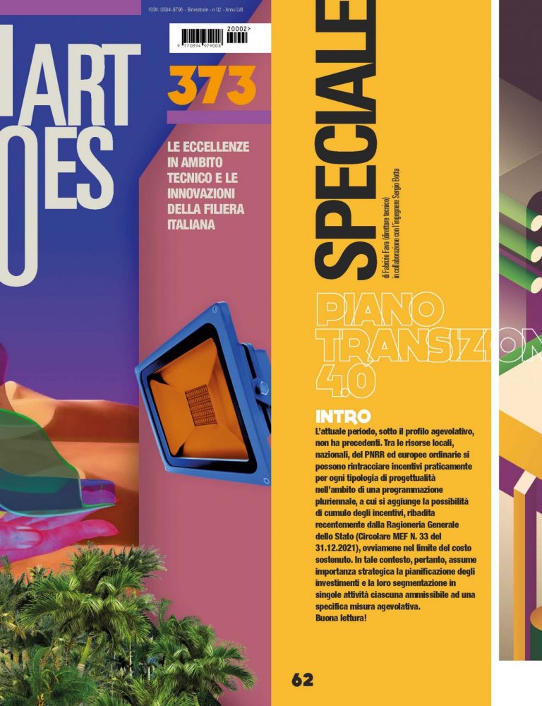 Speciale Transizione 4.0 aprile 2022 rivista Tech Art Shoes