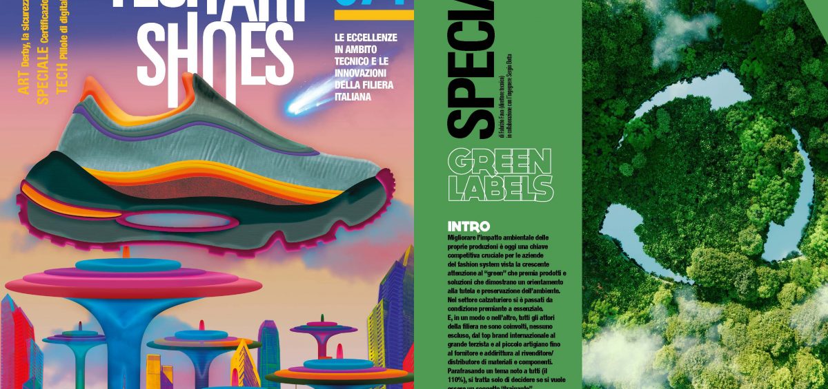Speciale Green Labels giugno 2022 rivista Tech Art Shoes