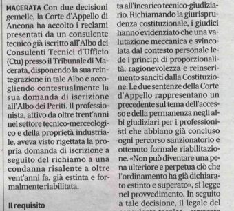 Sentenza Corte di Appello