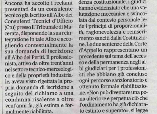 Sentenza Corte di Appello
