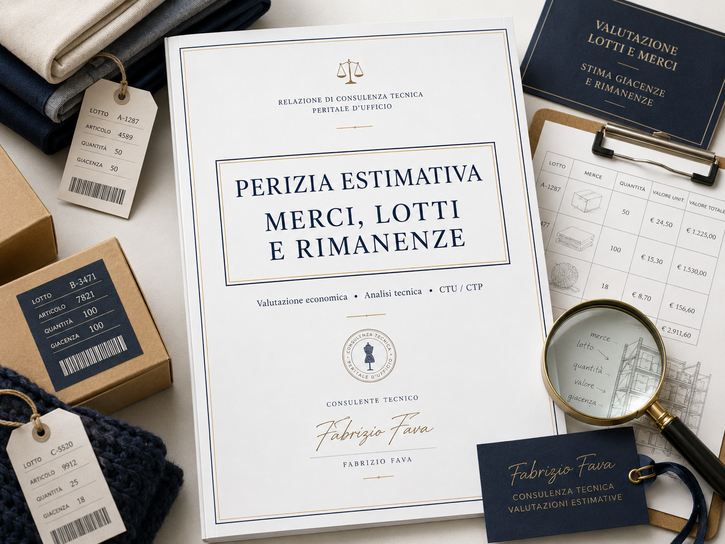 Perizia merci, lotti e rimanenze