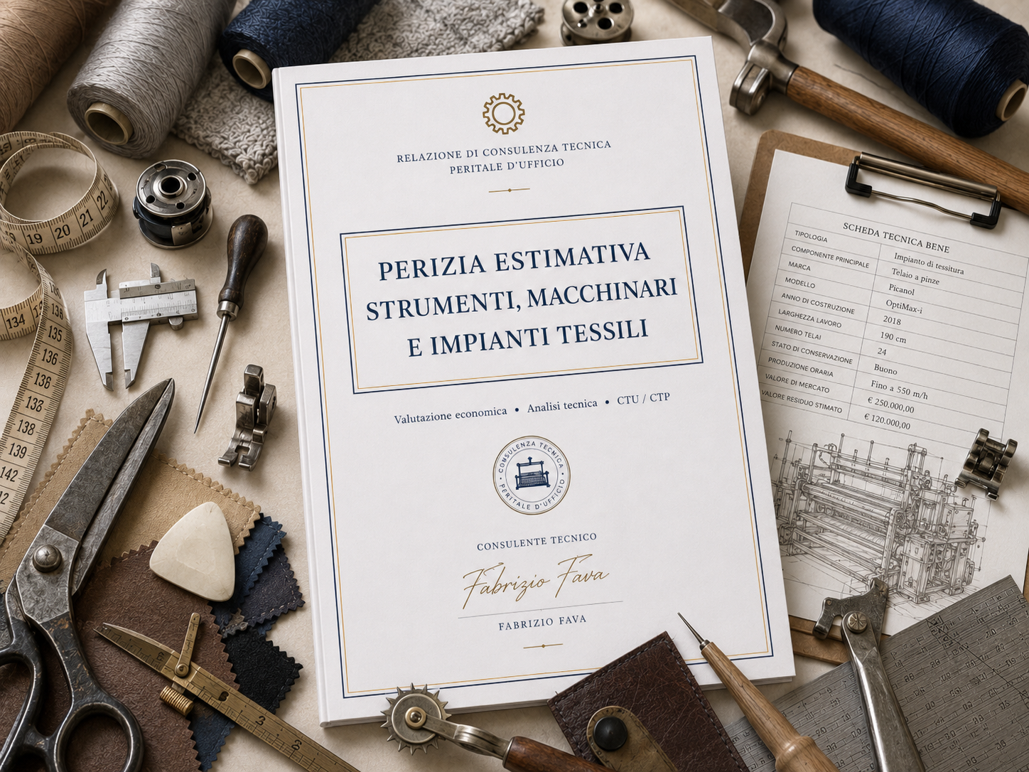 Perizia strumenti, macchinari e impianti