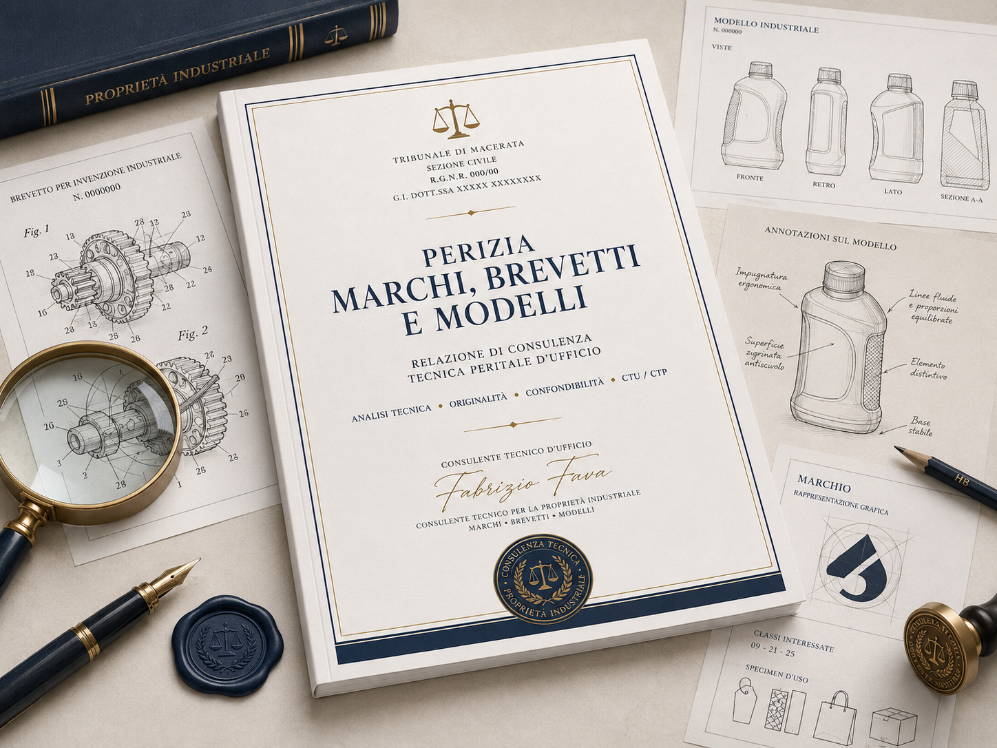 Perizia tecnica su marchi brevetti modelli e proprietà industriale