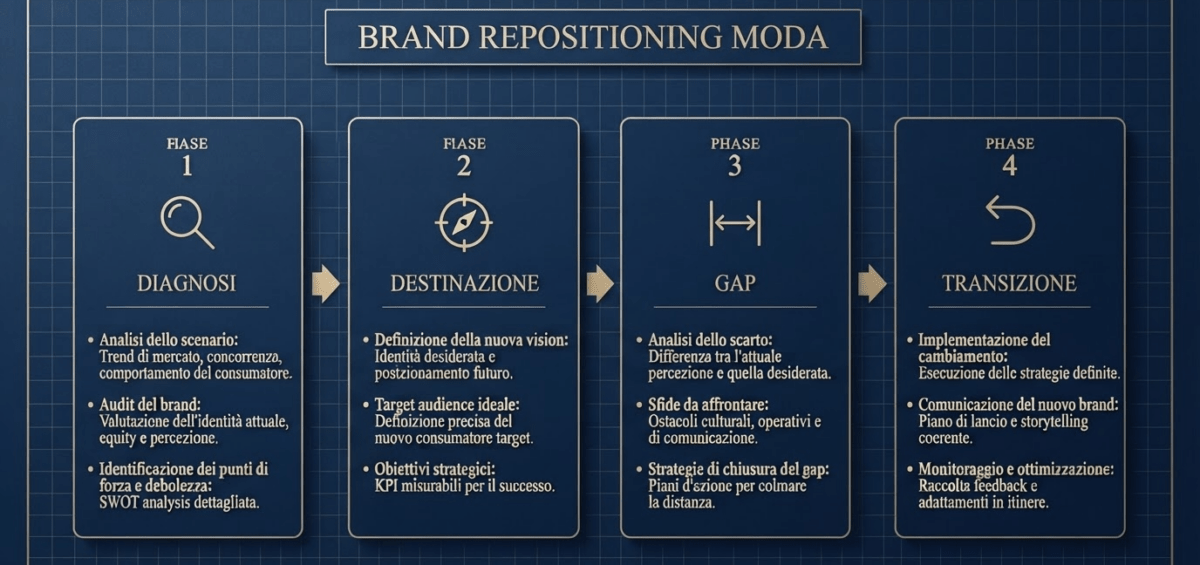 Brand repositioning moda e strategia di riposizionamento del marchio