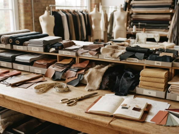 Ricerca materiali moda superfici texture e componenti